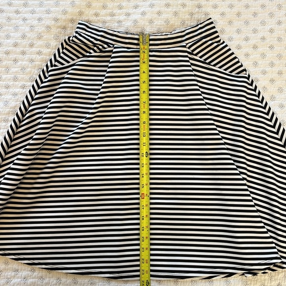 Black and White Striped Skirt - Picture 7 of 7